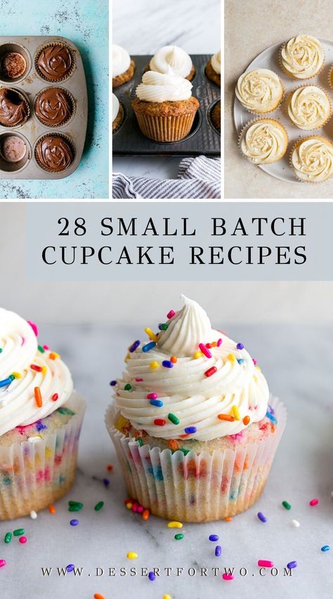 Two Cupcake Recipe, Small Batch Birthday Cupcakes, Individual Cupcake Recipe, Small Strawberry Birthday Cake, Small Batch Vanilla Cupcakes 12, 2 Cupcake Recipe, 1 Dozen Cupcake Recipe, 1 Cupcake Recipe, Easiest Cupcake Recipe