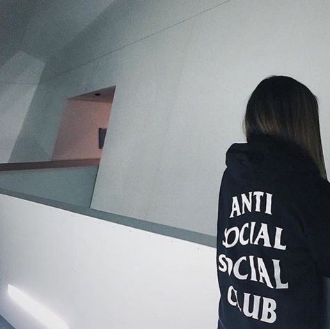 Anti Social Social Club hoodie Anti Social Social Club T Shirt, Anti Social T Shirt, Antisocial Club Shirt, Anti Social Club Hoodie, Girl In Hoodie Aesthetic Dark, Anti Social Social Club, Business Degree, Clubbing Aesthetic, Tumblr Pics