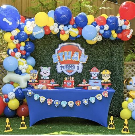 Paw Patrol Birthday Party Decorations, Paw Patrol Birthday Card, Paw Patrol Balloons, Paw Patrol Birthday Decorations, Paw Patrol Party Decorations, Paw Patrol Birthday Theme, Paw Patrol Decorations, Boys 1st Birthday Cake, Paw Party