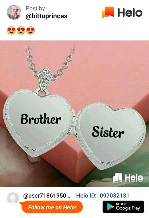 Brother and sister love Sister Necklaces, Brother And Sister Love, Love My Sister, Sister Necklace, Brother And Sister, Sister Love, Brother Sister, Christmas Presents, Dog Tag Necklace