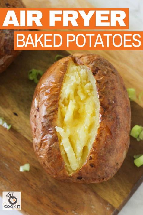 Baked Red Potatoes, Red Potato Recipes, Air Fryer Baked Potato, Raw Potato, Air Fryer Oven Recipes, Baked Potato Recipes, Jacket Potato, Air Fryer Dinner Recipes, Air Fryer Healthy