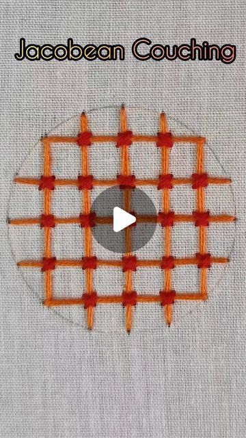 swadha on Instagram: "Jacobean Couching #embroiderytutorial #embroidery #easyembroidery #handembroidery #handcraft" Couching Embroidery, Jacobean Embroidery, Basic Hand Embroidery Stitches, Basic Embroidery Stitches, Crewel Embroidery, Hand Embroidery Stitches, Thread Work, Free Embroidery, Embroidery Tutorials