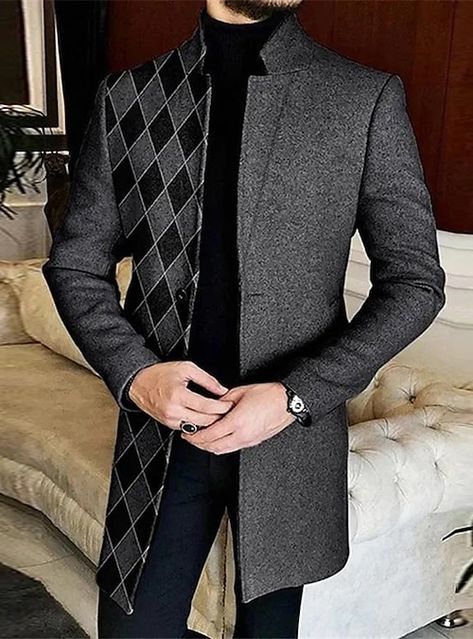 Business Casual Coat, Graphic Jacket, Graphic Jackets, Streetwear Coat, Wool Fashion, Fashion Stand, Graduation Outfits, Pose Fotografi, Dress Suits For Men