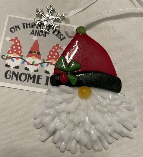 Designed by Annie Dotzauer this ornament was made with cut glass, frit, vitrograph and glass enamels. Fused Glass Ornaments, Fused Glass Art, Glass Ornaments, Fused Glass, Glass Art, Christmas Crafts, Christmas Ornaments, Glass, Christmas