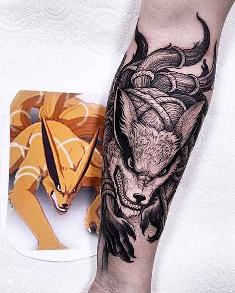 9 Tailed Fox Tattoo, Nine Tailed Fox Tattoo, Kurama Tattoo, Shen Long Tattoo, 9 Tailed Fox, Tattoo Dublin, Dbz Tattoo, All Seeing Eye Tattoo, J Tattoo