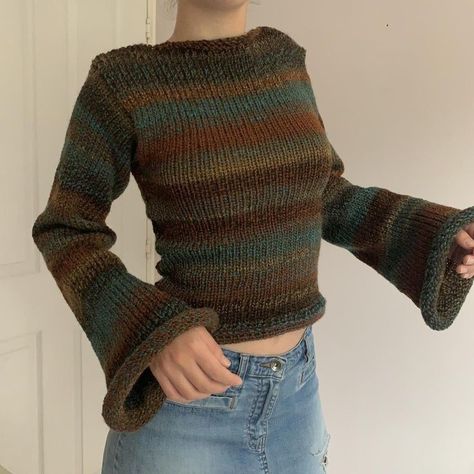 Spies Aesthetic, 00s Mode, Jumper Outfit, Totally Spies, Brown And Blue, Blue And Brown, Knit Fashion, Knitted Jumper, Knitting Inspiration