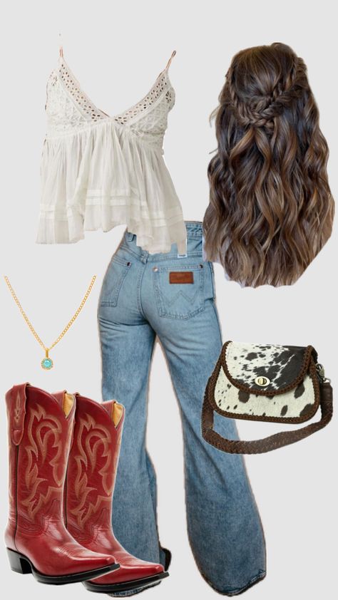 Casual Country Outfits, Cowgirl Style Outfits, Outfits For Mexico, Southern Outfits, Country Style Outfits, Western Wear Outfits, Looks Country, Cute Country Outfits, Country Girls Outfits