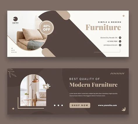 Furniture Facebook Cover Template AI, PSD Facebook Cover Template, Cover Templates, Modern Furniture Stores, Cover Template, Facebook Cover Photos, Facebook Cover, Cover Photos, Furniture Store, Modern Furniture