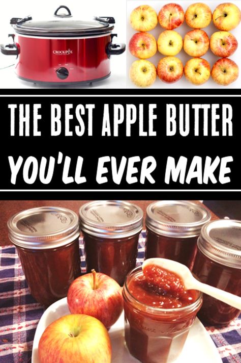 Apple Butter Recipe Best Apples For Apple Butter, Crockpot Apple Butter Recipe, Home Made Apple Butter, Apple Butter Recipe Crockpot, Crockpot Apple Butter, Applebutter Crockpot Recipes, Amish Apple Butter Recipe, Crockpot Apple Butter Recipe Canning, Crockpot Apple Butter For Canning