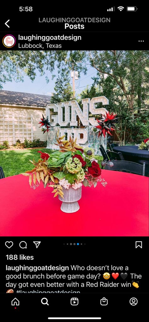 Texas Tech Graduation Party, Grad Party Theme, Grad Pic, Graduation Party Centerpieces, Graduation Party Themes, College Party, Grad Party Decorations, College Graduation Parties, Boomer Sooner