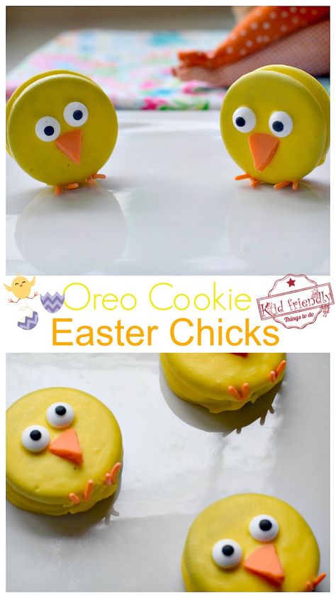 Chocolate Covered Cookies, Easter Snacks, Easter Sweets, Spring Treats, Easter Baking, Easter Goodies, Chocolate Covered Oreo, Easter Chick, Oreo Cookie