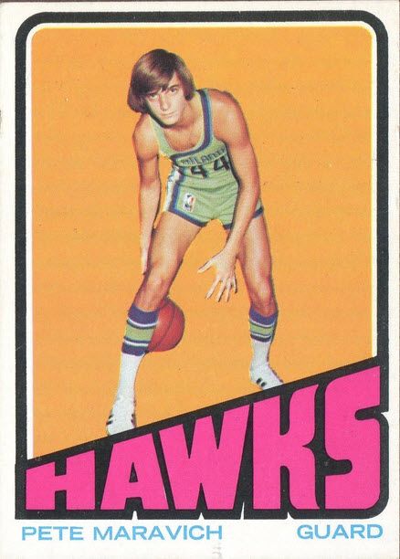 A fan's guide to 10 of the coolest 1970s basketball cards on the planet. Pete Maravich, Sports Cards Collection, Basketball Rules, Old Baseball Cards, Sports Card, Player Card, Basketball Star, Nba Legends, Topps Baseball Cards