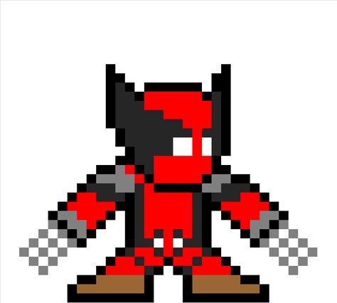 Perler Projects, Perler Bead Projects, Pearl Beads Pattern, Deadpool 3, Deadpool And Wolverine, Perler Beads Ideas, Pixel Art Grid, Save File, Beads Pattern