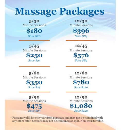 Massage Specials Ideas, Massage Package Ideas, Massage Business Ideas, Massage Membership Ideas, Massage Therapy Price List, How To Get More Massage Clients, How To Start A Massage Therapy Business, Becoming A Massage Therapist, Massage Therapy Add Ons