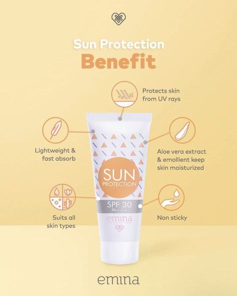 SUN PROTECT BENEFIT | Desain brosur, Brosur, Desain portofolio Sunscreen Social Media Post, Cosmetics Social Media Design, Sunscreen Design, Inmobiliaria Ideas, Cosmetic Creative, Skincare Products Photography, Cosmetics Banner, Instagram Template Design, Beauty Products Photography