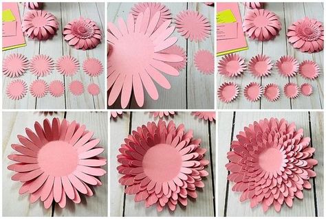 The best thing about paper flowers is that they never die! Follow along with Melissa as she shows you how to create these gorgeous 3D paper Gerbera Daisies using our Woodstock Rosa paper and just a few simple tools. Flowers 3d Paper, How To Make 3d Flowers Paper, Gift Paper Craft, 3d Paper Flowers, Gerbera Flower, Gerbera Daisies, Floral Tape, Gift Paper, Gerbera Daisy