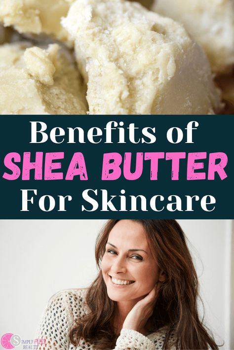 Shea butter benefits are boundless! There are so many ways to use shea butter as a moisturizer; it is the perfect compliment to any skincare routine and can help keep your skin hydrated and happy. Using shea butter in your skincare routine will help with anti-aging as well as conditions such as eczema. From shea butter lotion bars to shea butter eye creams, the options for using shea butter in DIY recipes are endless! Want to learn more about the benefits of using shea butter? #sheabutter Shea Butter Benefits Skincare, Shea Butter Lotion Bars, Shea Butter Diy, Benefits Of Shea Butter, Shea Butter Recipes, Shea Butter Body Lotion, Shea Butter Benefits, Natural Skin Moisturizer, Anti Aging Homemade