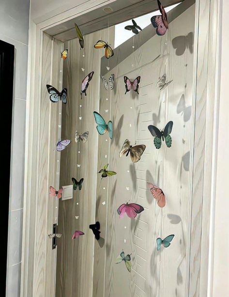 Zimmer Diy, Dorm Room Wall Decor, Girly Room Decor, Butterfly Room, Diy Room Decor Videos, Easy Room Decor, Diy Room Decor For Teens, Easy Diy Room Decor, Cute Diy Room Decor