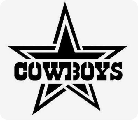 Cowboys Star, Dallas Cowboys Star, Nfl Dallas Cowboys, Dallas Cowboys, Dallas, Nfl, Cowboy, White, Black