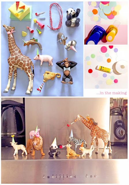 Animal Party Table Decorations, Diy Animal Party Decorations, Diy Animal Decorations Party, Party Animal Birthday Centerpieces, Rainbow Animal Party, Party Animal Decor, Party Animals First Birthday, Party Animal Centerpieces, Colourful Birthday Theme