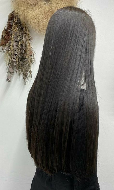 Long Straight Black Hair, Hair Care Frizzy, Shiny Black Hair, Blonde Hair Care, Black Hair Aesthetic, Long Shiny Hair, Straight Black Hair, Hair Inspiration Long, Long Healthy Hair