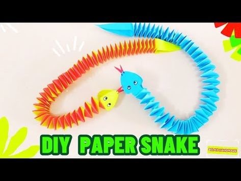 (247) DIY Paper Snake Amazing | How To Make A Paper Snake Very - YouTube Paper Snake, Diy Paper, To Create