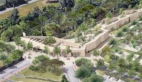 Montpellier Metropolitan Cemetery / Agence Traverses - Paysage, Urbanisme, Architecture | ArchDaily Thesis Architecture, Cemetery Design, Memorial Park, Montpellier, The Project, Landscape Architecture, Cemetery, Make It, Landscaping