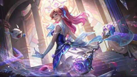 Soul Fighter, Lux Skins, Wild Rift, Splash Art, Rose Icon, Crystal Rose, New Skin, The Prestige, League Of Legends