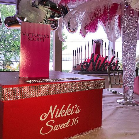 Shopping Theme Centerpiece for Sweet 16 // Bat Mitzvah // | Etsy Books Centerpieces, Sweet 16 Candles, Ombre Candle, Custom Card Box, Candle Lighting Ceremony, Sweet 16 Party Decorations, 16 Candles, Trim Paint, Lighted Centerpieces