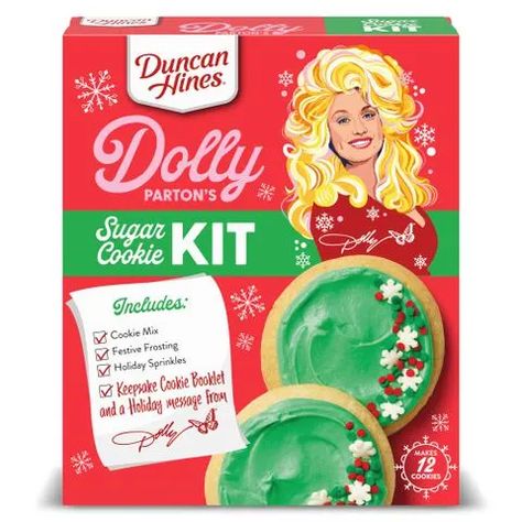 Dolly Parton Just Released a New Baking Mix for the Holidays Cinnamon Swirl Cookies, Banana Flavored Cake, Sugar Cookie Kit, Moist Lemon Cake, Holiday Sugar Cookies, Dark Chocolate Fudge, Sugar Cookie Mix, Holiday Sprinkles, Biscuit Mix