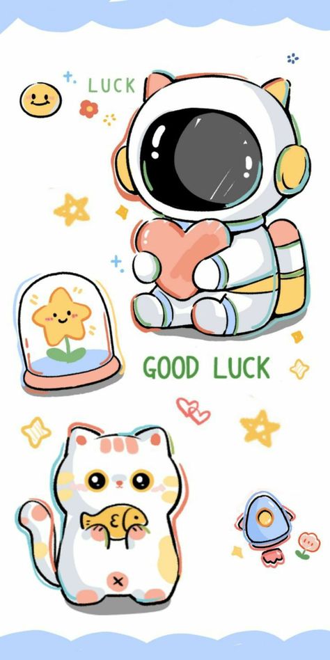 Cute Astronaut Drawing, Iphone Lockscreen Aesthetic, Space Kawaii, Fantasy Future, Astronaut Drawing, Doodle Cute, Astronaut Illustration, Hello Kitty Wallpaper Hd, Desain Buklet