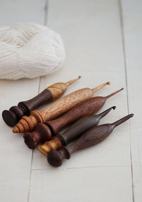 HANDMADE OOAK WOODEN CROCHET HOOKS LAUNCH Crochet Hook Case Pattern, Wood Log Projects, Diy Crochet Hook, Make Your Own Clay, Wood Work Ideas, Log Projects, Wooden Hooks, Wooden Crochet Hooks, Crochet Hook Case