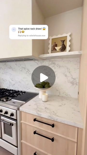 The Hand Curated Home on Instagram: "✅ I’ve seen a hidden drawer before, but this hidden spice rack by @threebirdsrenovations is next📈level!   🤎🤎🤎 We Love It!!!  #HandCuratedHome #kitchendesign #cabinetmaker #DIY #homeimprovement #renovation #inspiration" Hidden Spice Rack Behind Stove, Hidden Spice Rack, Building Kitchen, Building Kitchen Cabinets, Hidden Cabinet, Hidden Drawer, Hidden Kitchen, Spice Drawer, Renovation Inspiration