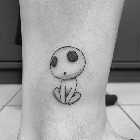 Princess Mononoke: 55+ Best Tattoo Ideas with Meanings — InkMatch Kodama Tattoo, Ojo Tattoo, Awesome Tattoo Ideas, Princess Mononoke Tattoo, Magic Inspiration, Studio Ghibli Tattoo, Nerdy Tattoos, Bookish Tattoos, Ghibli Tattoo