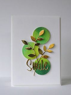 Cards from Lynne`s Loft: Simply Less is More # 240 Velum Cards Ideas, Desain Quilling, Clean And Simple Cards, Leaf Cards, Cas Cards, 카드 디자인, Die Cut Cards, Alcohol Inks, Card Layout