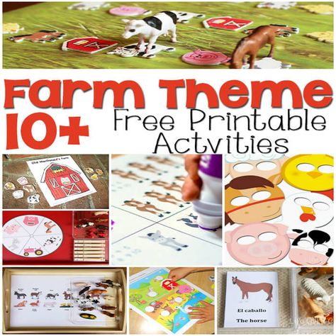 Farm Theme Free Printables for Learning! So many great ideas to add to your farm theme!  I especially love the masks! Farm Themed Activities, Farm Theme Activities, Themed Activities For Kids, Farm Animals Preschool, Farm Lessons, Farm Animals Activities, Free Educational Printables, Farm Theme Preschool, Farm Unit