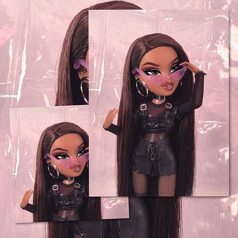 @monsterlool • Instagram photos and videos Bratz Halloween, Bratz Doll Makeup, Black Bratz Doll, Bratz Doll Outfits, Brat Doll, Doll Halloween Costume, Bratz Girls, Doll Aesthetic, Doll Makeup