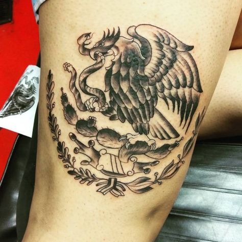 Tony Tattoos, Mexican Flag Tattoos, Mexico Eagle, Vintage Flower Tattoo, Mexico Tattoo, Mayan Tattoos, Mexican Eagle, Mexican Tattoo, Aztec Tattoo Designs