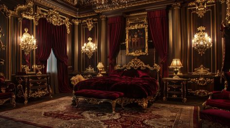 15 Baroque Opulence Room Designs - Marry Design Baroque Decor Modern, Vampire Bedroom, Eclectic Room Design, Rococo Interior Design, Maximalist Room, Lavish Living Room, Rococo Interior, Modern Baroque, Baroque Decor