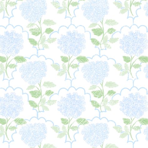 Grand Millennial Background, Blue And White Floral Background, Drawing Hydrangea Flower, Grandmillennial Wallpaper, Drawn Hydrangea, Grandmillenial Art, Hydrangea Background, Hydrangea Clipart, Hydrangea Pattern