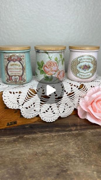 Oui Jars Ideas, Oui Jar Candles, Repurpose Oui Yogurt Jars, Yogurt Jar Ideas, Yoplait Oui Jars Ideas, Uses For Oui Yogurt Jars, Yogurt Jars Crafts Oui, Oui Yogurt Jars Ideas Diy Christmas, Oui Jars Repurpose Christmas