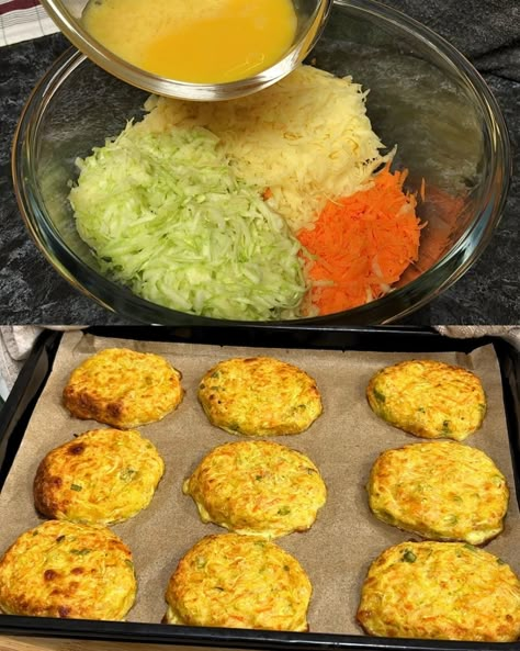 Zucchini and Potato Patties Zucchini And Potato Patties, Muffin Meals, Vegetable Patties, Zucchini Tots, Zucchini Patties, Veg Recipe, Canned Potatoes, Recipes Savory, Potato Patties