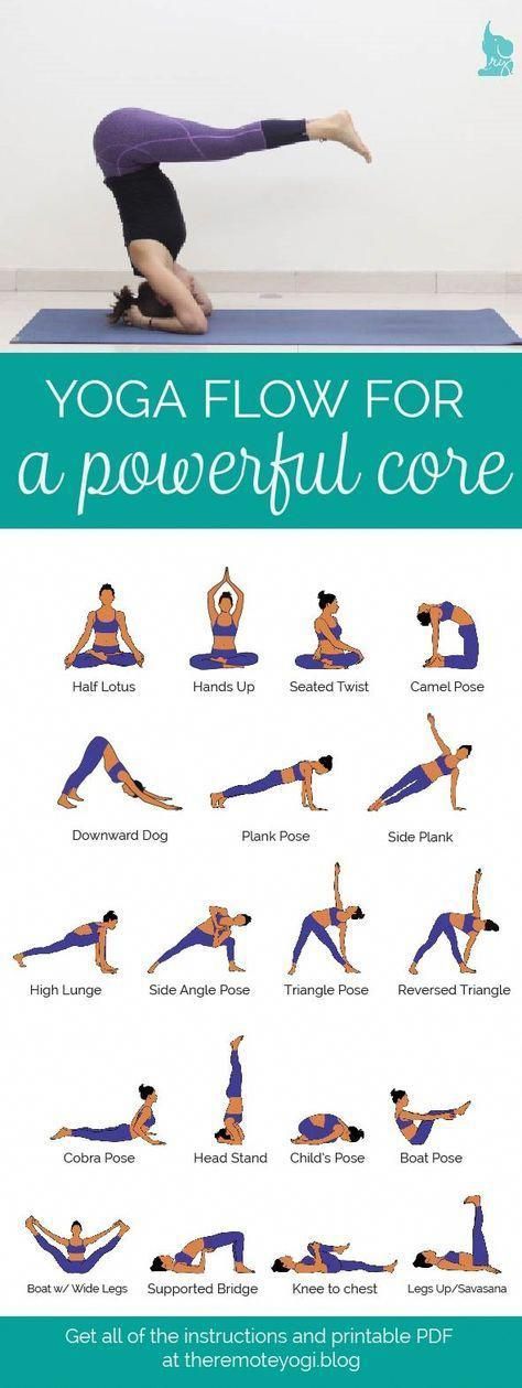 Yoga Flow for a Powerful Core - Free PDF Strong abs not only look good, but they help stabilize the body for balancing poses. Download today's free PDF! #YogaPDF #Yogaforabs #yogafitness Ayurveda Massage, Yoga Flow Sequence, Cardio Yoga, Yoga Beginners, Yoga Iyengar, Bikram Yoga, Yoga Help, Yoga Exercises, Easy Yoga Workouts