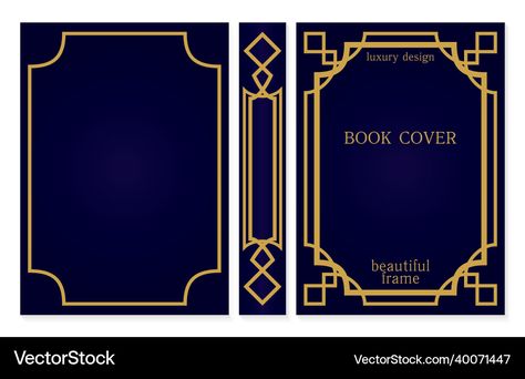 Old Book Cover Template, Art Deco Book Cover, Book Spine Design, Book Rebinding, Yearbook Cover, Book Cover Design Template, Yearbook Covers, Book Cover Template, Art Deco Geometric