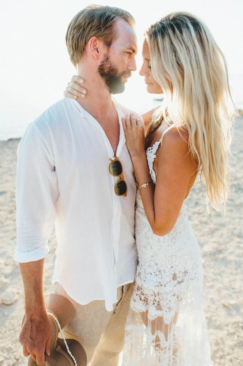 Engagement Photos Boho, Spanish Bride, Beach Groom, Engagement Photos City, Corset Back Wedding Dress, Boho Engagement Photos, Formentera Spain, Engagement Photos Summer, Beach Wedding Groom