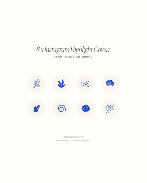 Insta Highlight Cover Beach, Ocean Highlight Cover, Beachy Instagram Highlight Covers, Summer Insta Highlight Cover, Store Display Ideas Boutiques, Sea Themed Tattoos, Beach Highlights, Theme Instagram, Ocean Shells