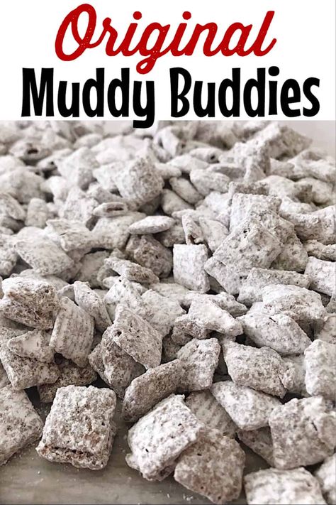 Puppy Chow Crispix Recipe, Chex Muddy Buddies Recipe, Chex Muddy Buddies, Chex Mix Recipes Original, Puppy Chow Chex Mix Recipe, Chex Mix Puppy Chow, Muddy Buddies Recipe, Chow Recipe, Muddy Buddy