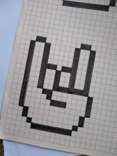 Grid Paper Drawings Easy, Pixlr Art Easy, Things To Draw On Graph Paper, Square Paper Drawing, Pixel Drawing Easy, Pixel Art Summer, Mini Drawings Doodles, Pixel Drawing Aesthetic, Pixel Art Aesthetic Easy