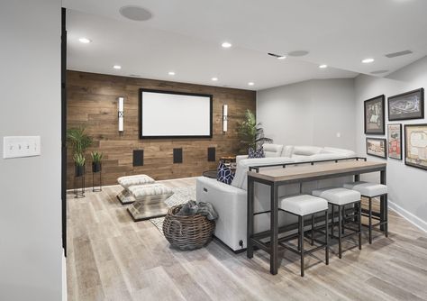 Basement Tv Rooms, Finished Basement Designs, Sala Cinema, Small Basement Remodel, Dream Basement, Basement Gym, Modern Basement, Basement Inspiration, Home Cinema Room