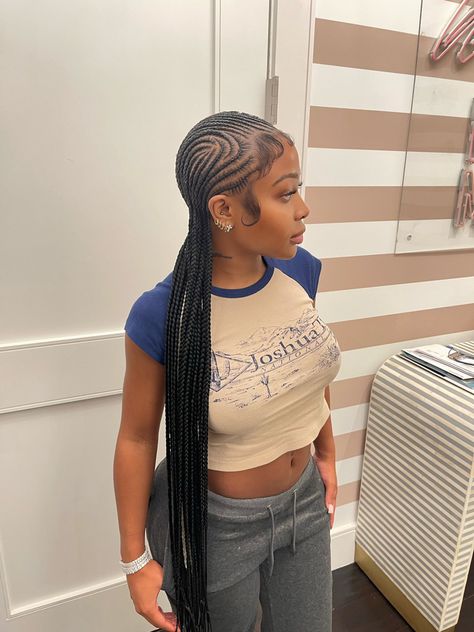 braids Cornrows Braids For Black Women, Twisted Hair, Braided Hairstyles For Black Women Cornrows, Feed In Braids Hairstyles, Braids Hairstyles Pictures, Braided Cornrow Hairstyles, Quick Braided Hairstyles, Protective Hairstyles Braids, Feed In Braid